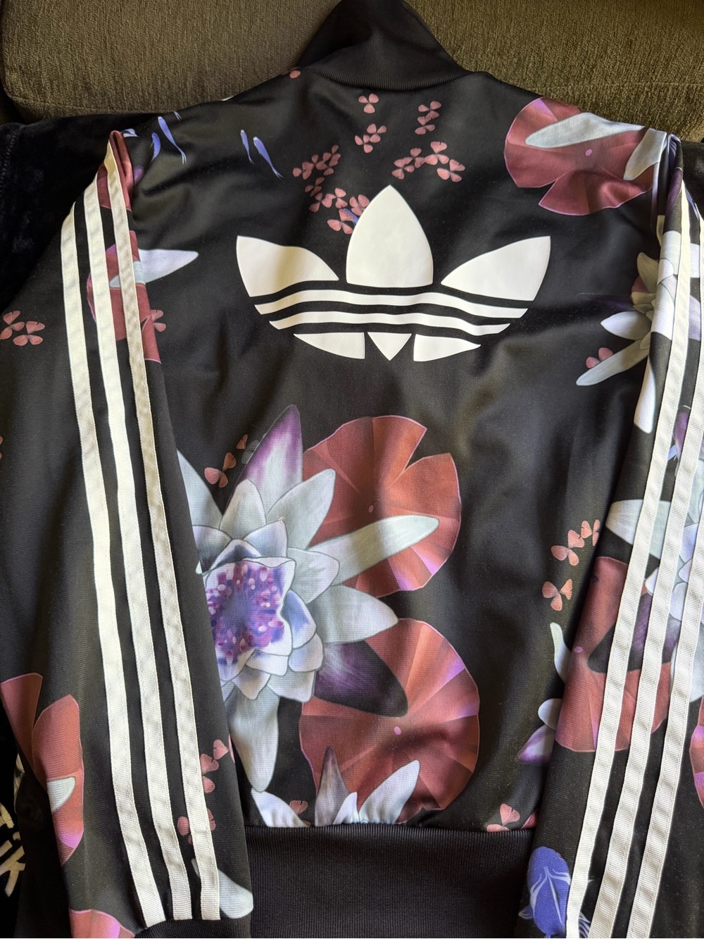 Rare,limited-edition adidas Firebird Lotus Print Track Jacket